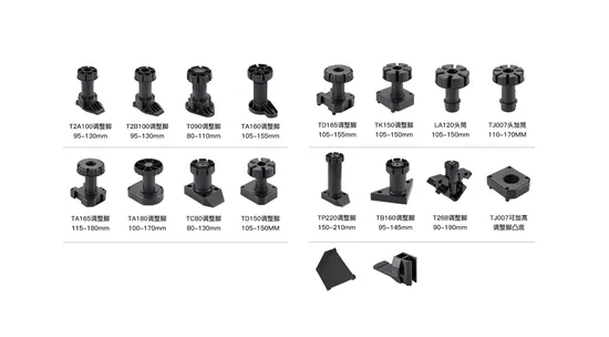 Plastic Adjustable Cabinet Leveling Feet for Kitchen Bathroom Basement Furnitures