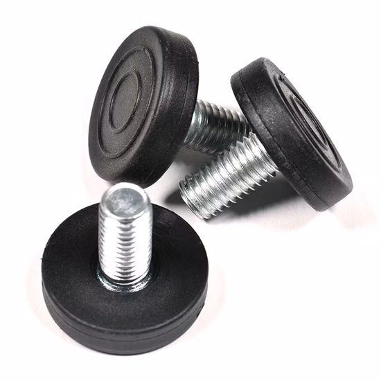 탄소강 나일론 라운드 스무스 헤드 M8X20 8X25 플랫 조절식 레벨링 피트