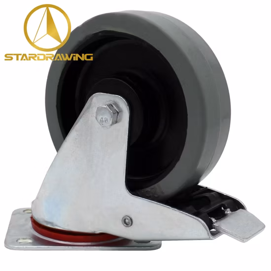 맞춤형 80 100 125 200 PP 휠 내구성 있는 산업용 회전 캐스터